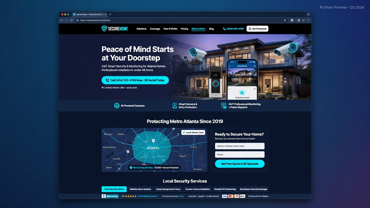 ADT-monitored home security system equipment